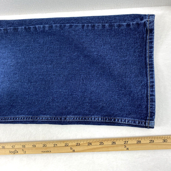 Levi Strauss Signature Jeans Mens‎ 40 x 29.5 Dark Wash Denim Straight Relaxed - Picture 8 of 10